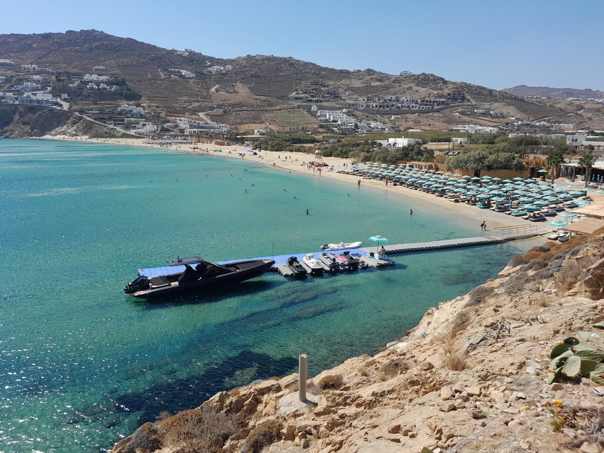 Kalo Livadi beach, Mykonos Greece