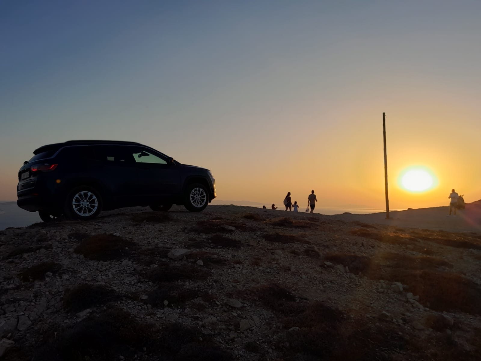 Sunset in Armenistis Lighthouse, Mykonos Greece
