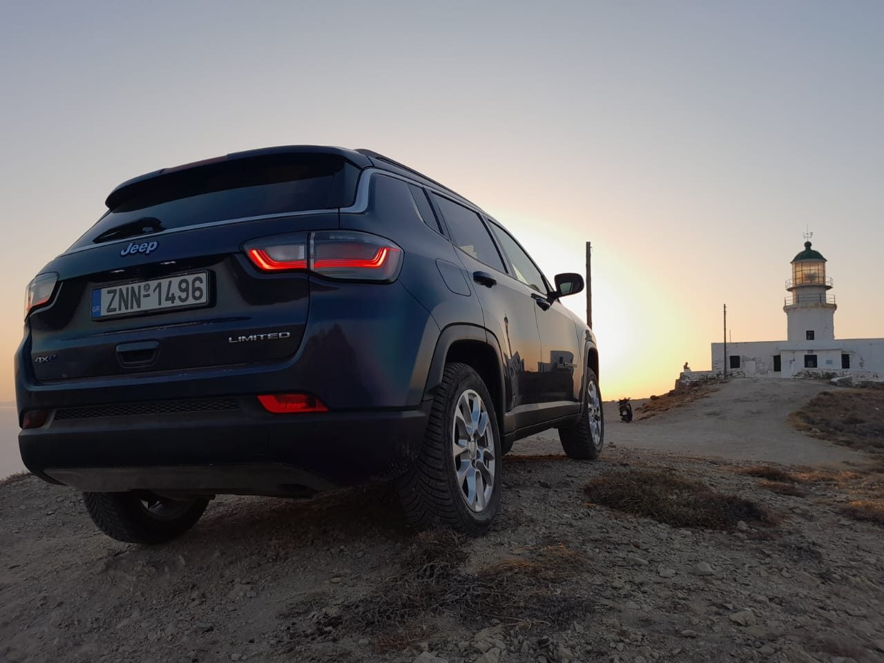 Sunset in Armenistis Lighthouse, Mykonos Greece